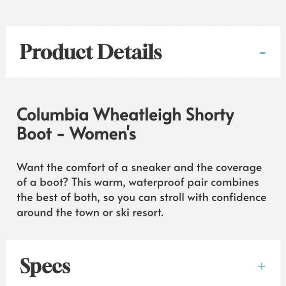 New Columbia Sz 6 Woman Youth Waterproof Shorty Boots Camel Gorpcore Fall Winter - Picture 5 of 5